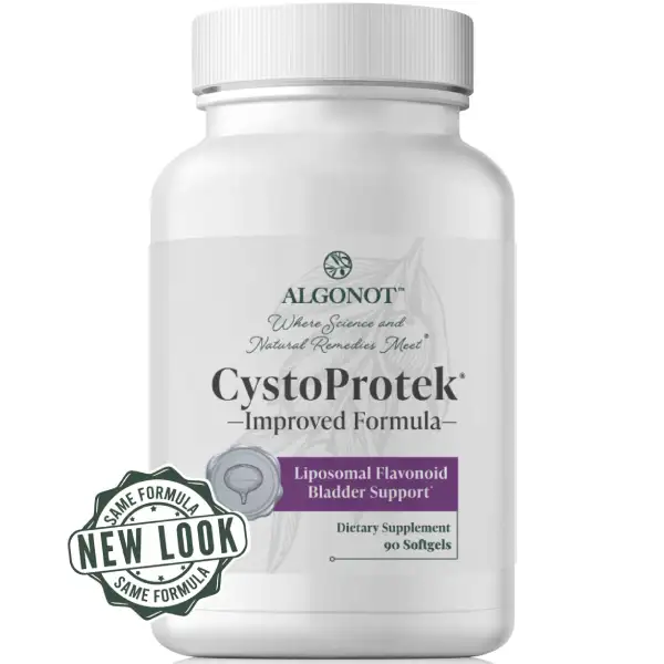 CystoProtek bladder health supplement with quercetin and GAG layer support for interstitial cystitis