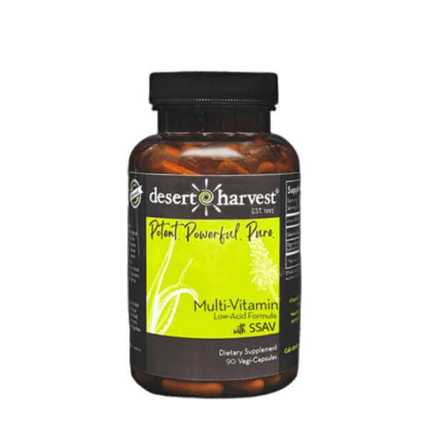 Desert Harvest multivitamin capsule for bladder health, IC/BPS, and sensitive stomach support.